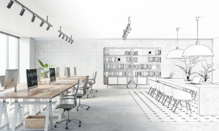 3d Office interior layout